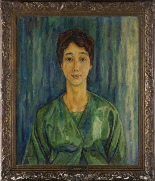 Appraisal: Jerome Blum IL NY - Woman in Green oil on