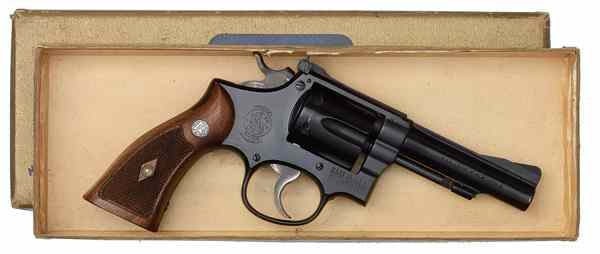 Appraisal: Smith Wesson Combat Masterpiece Double-Action Revolver LR cal '' barrel