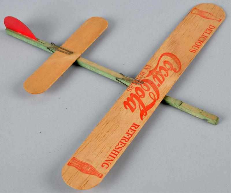 Appraisal: s- s Rare Coca-Cola Toy Airplane Description Strong remaining stencil