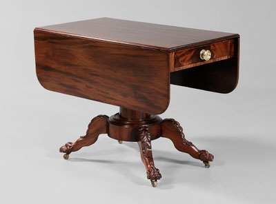 Appraisal: American Classical Breakfast Table possibly Virginia th century figured mahogany