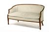 Appraisal: SETTEE - Circa mahogany framed settee with molded continuous back