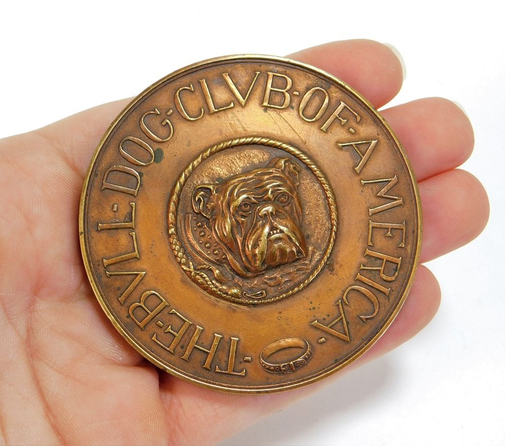 Appraisal: The Bulldog Club of America Medal United States Round medallion