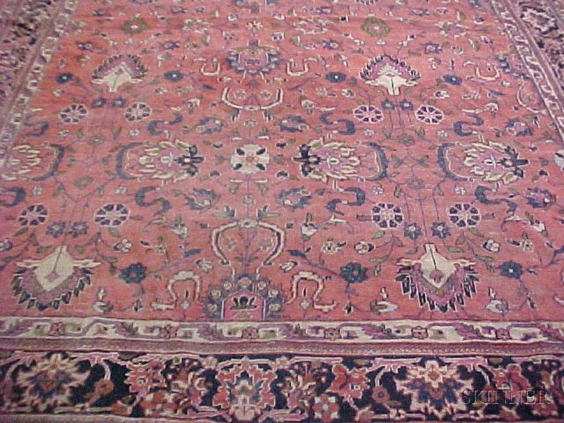 Appraisal: Mahal Carpet West Persia th th century ft in x