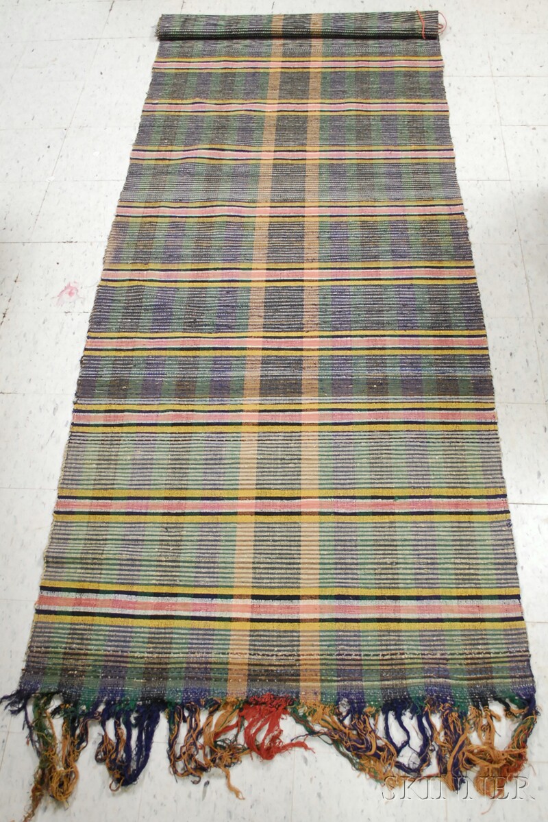 Appraisal: Long Woven Rag Rug lg ft wd in Provenance Estate