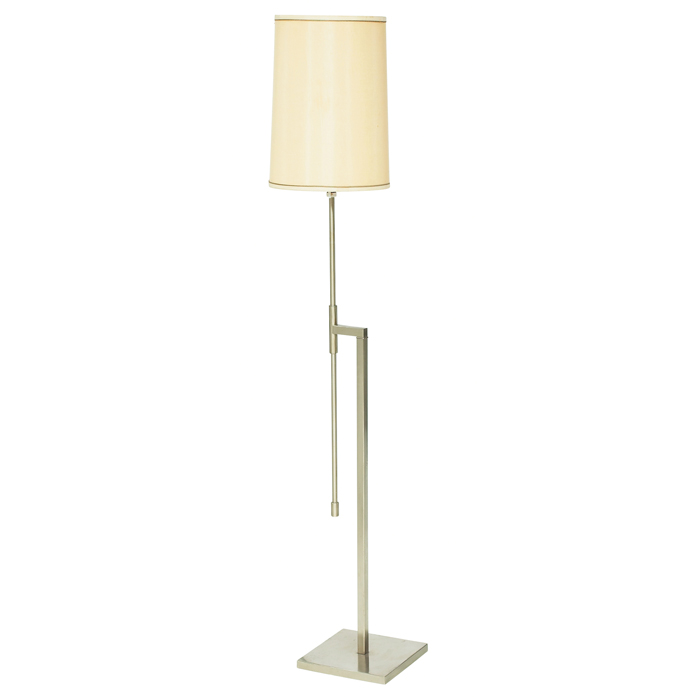 Appraisal: Laurel floor lamp s brushed chrome frame with adjustable height