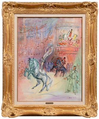 Appraisal: Jean Dufy painting French - quot L ecuyere quot signed