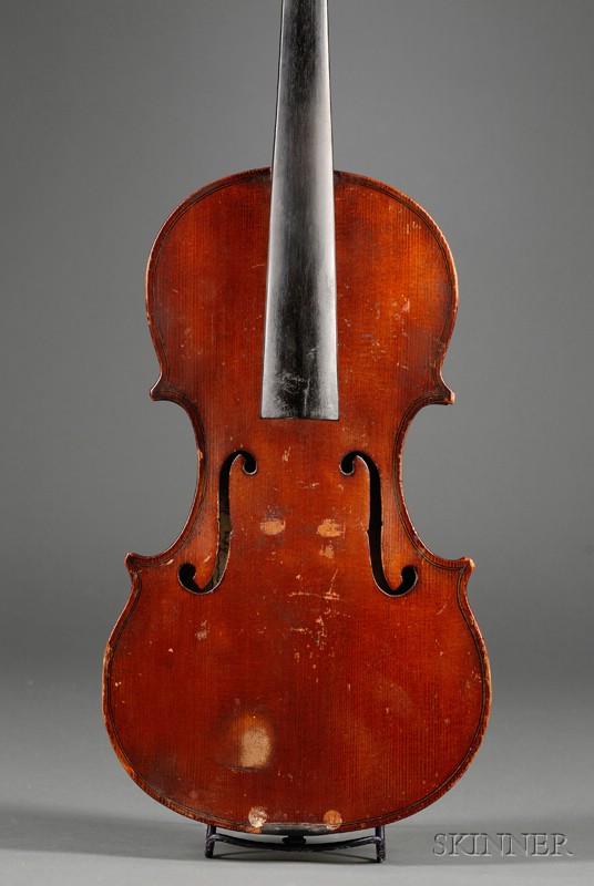 Appraisal: English Violin Henry Lye Somerset labeled HENRY LYE CAMERTON SOMERSET