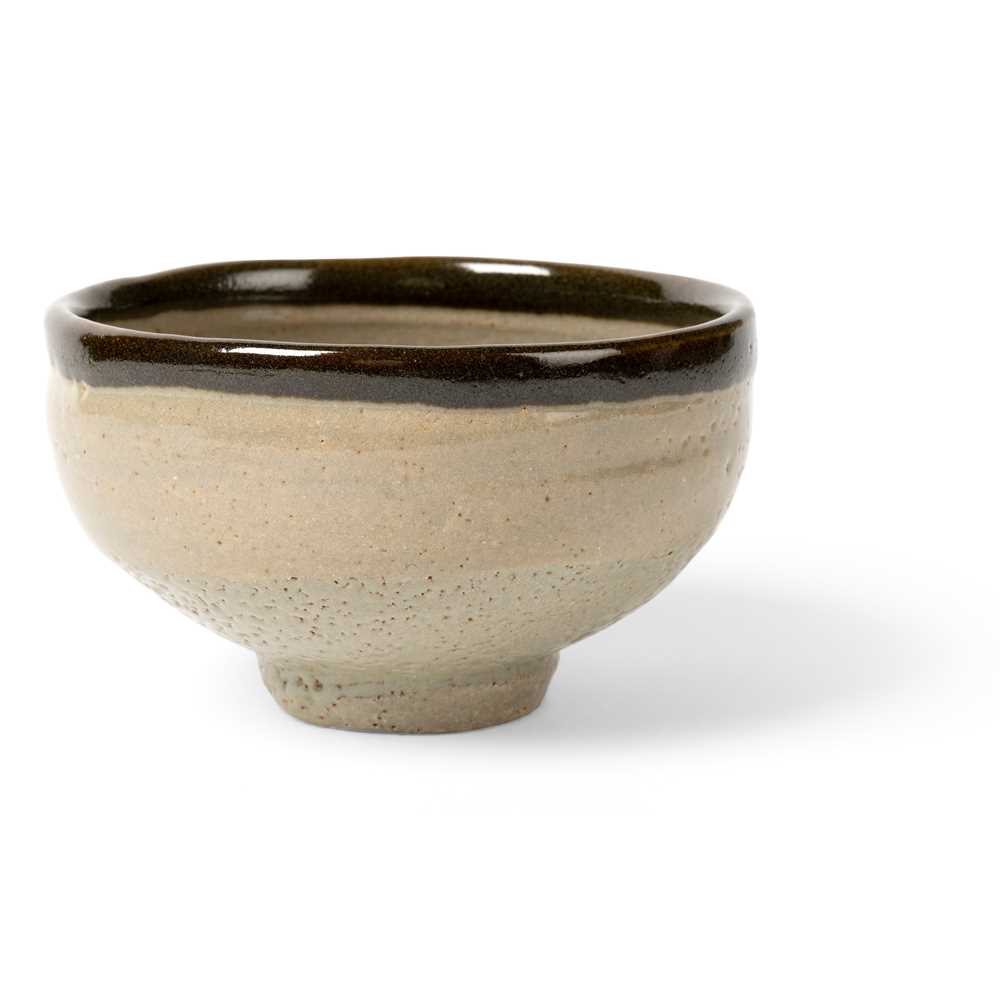 Appraisal: SHOJI HAMADA JAPANESE - CHAWAN OR TEA BOWL stoneware nuka