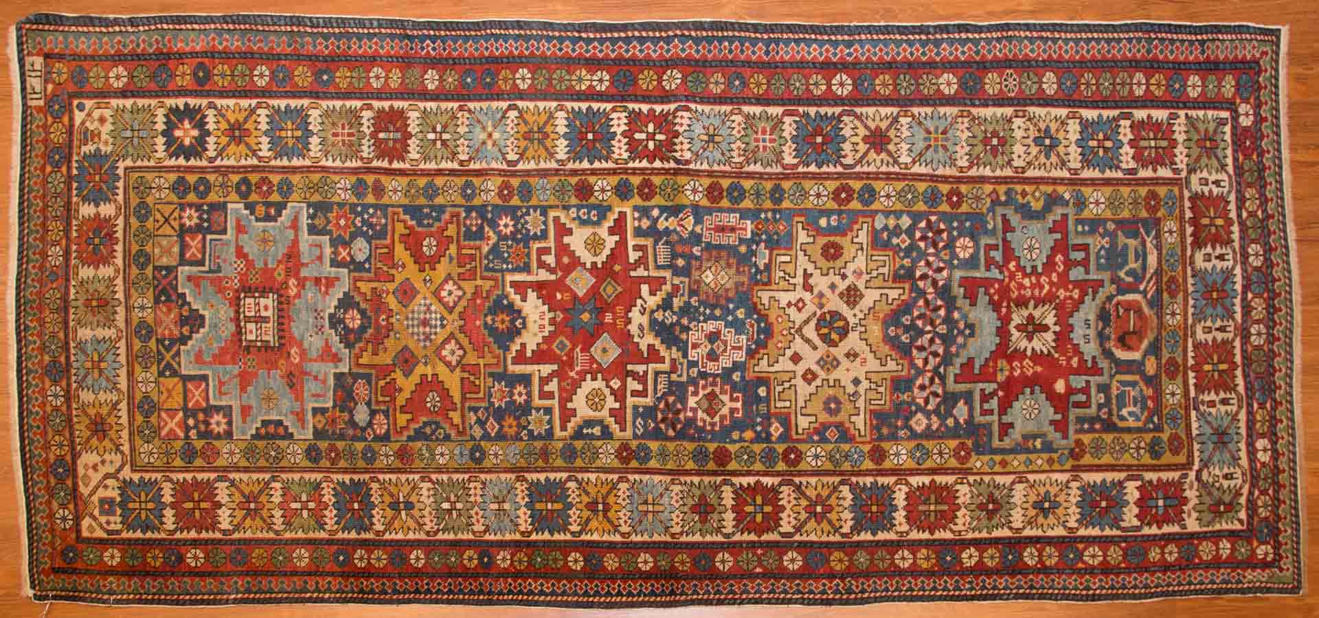 Appraisal: Antique Lesghi rug approx x Caucasus circa Condition Excellent condition