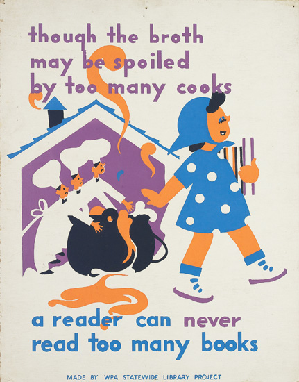 Appraisal: VARIOUS ARTISTS NURSERY RHYMES WPA Group of posters Circa Sizes