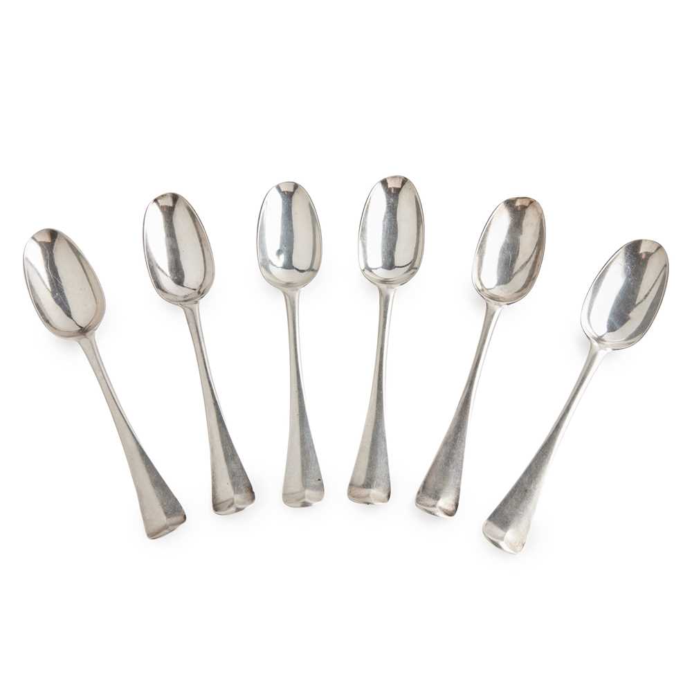 Appraisal: A SET OF SIX IRISH GEORGE III TABLESPOONS Alexander Richards