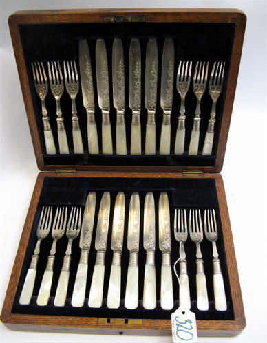 Appraisal: SHEFFIELD ENGLAND FRUIT AND CHEESE FLATWARE SET service for with