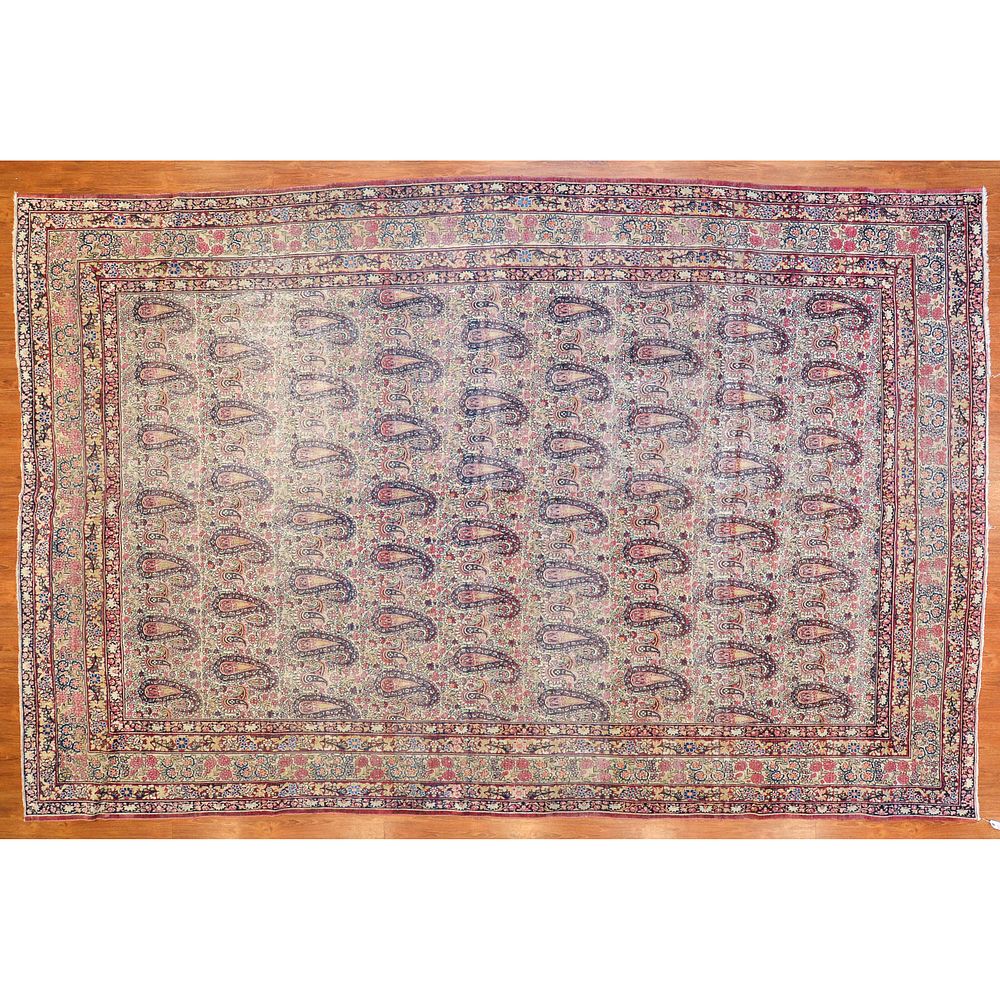 Appraisal: Antique Lavar Kerman Rug Persia x First quarter- th century