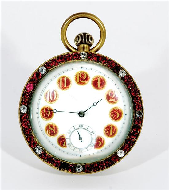 Appraisal: French Ball desk clock late th century spherical glass and