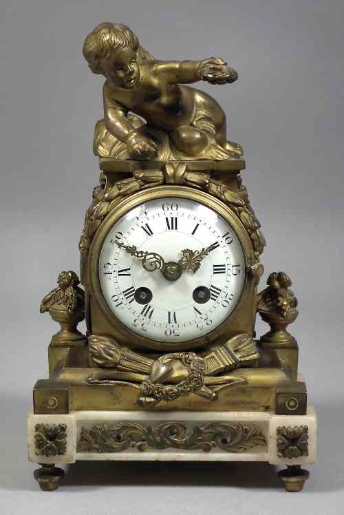 Appraisal: A th Century French ormolu cased mantel clock by A