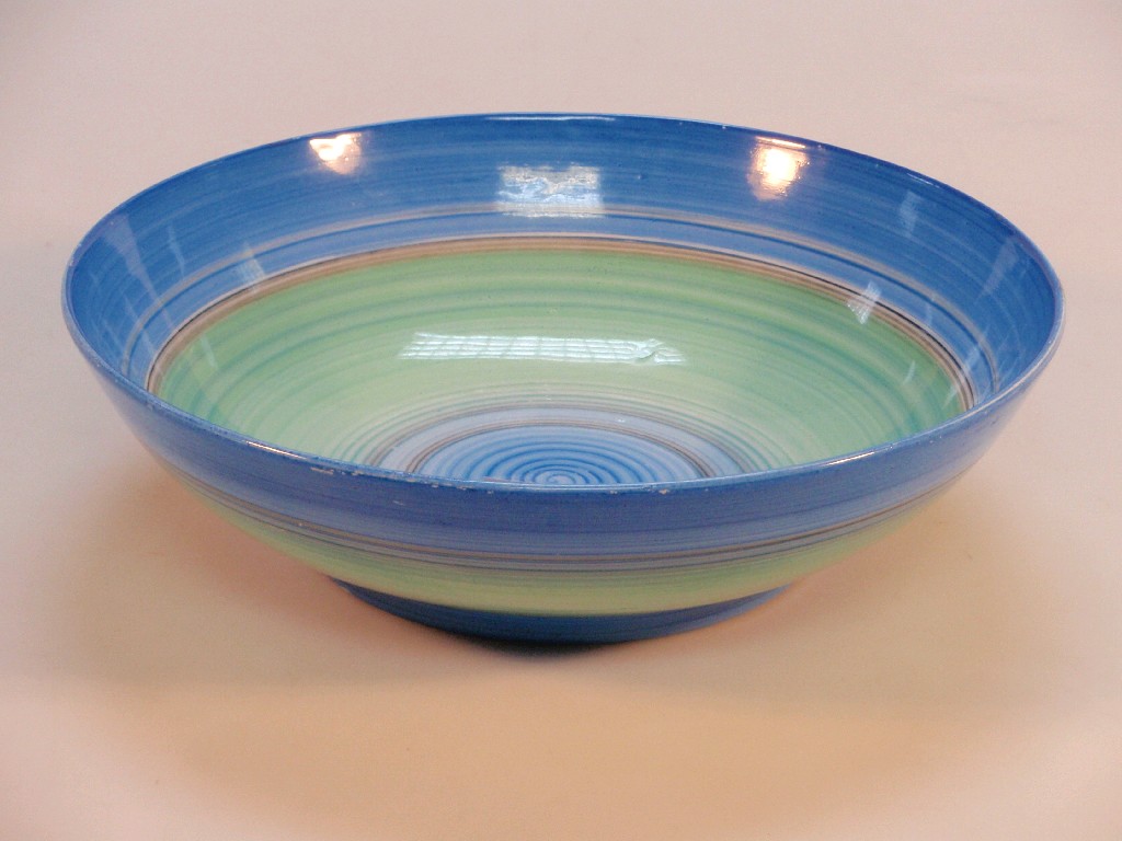 Appraisal: A Shelley blue and green banded bowl cm diameter