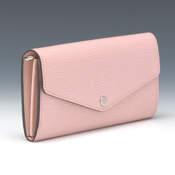 Appraisal: LOUIS VUITTON EPI PORTEFEUILLE SARAH WALLET Powder pink Epi leather