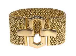 Appraisal: k yellow gold bracelet k yellow gold bracelet a wide