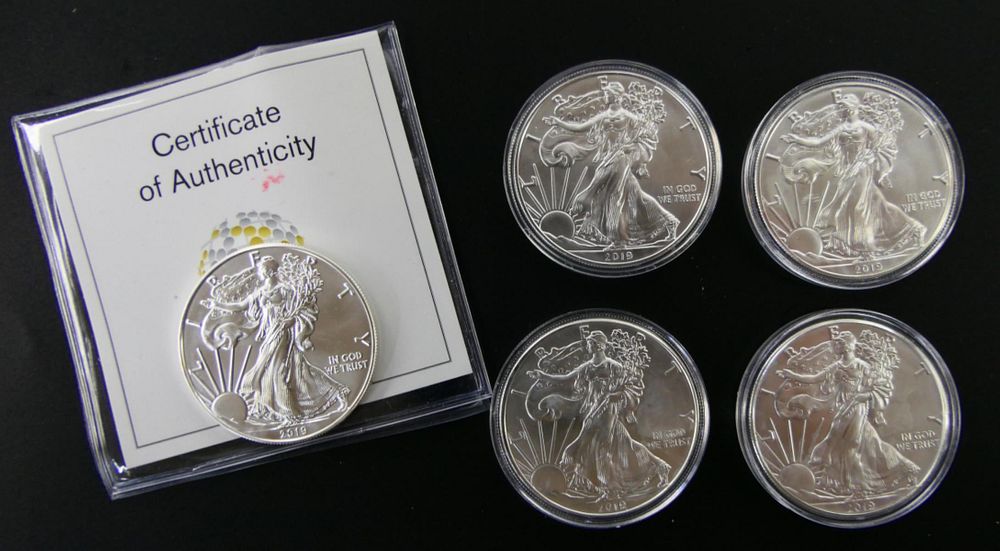 Appraisal: LOT OF LIBERTY EAGLE SILVER DOLLARS Most appear to be