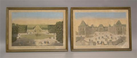 Appraisal: PAIR OF FRENCH LITHOGRAPHS Framed