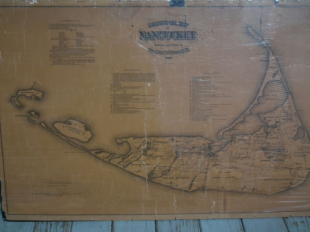 Appraisal: RARE MAP OF NANTUCKET BY FC EWER Large rare antique