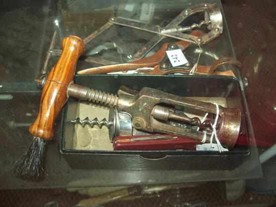 Appraisal: A COLLECTION OF FIVE VICTORIAN CORK SCREWS