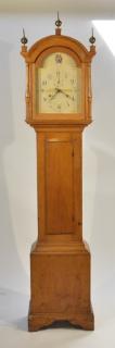 Appraisal: Riley Whiting CT Wooden Gear Pine Tall Case Clock CONNECTICUT