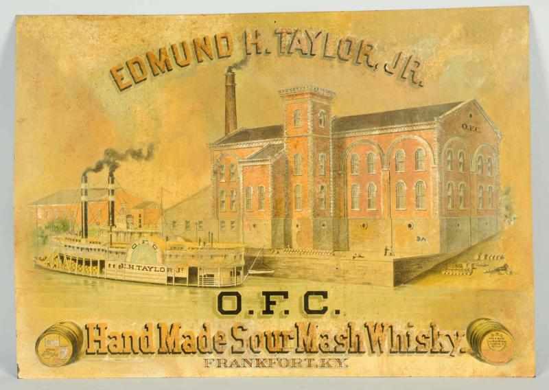 Appraisal: Tin O F C Sour Marsh Whiskey Sign Frankfort KY