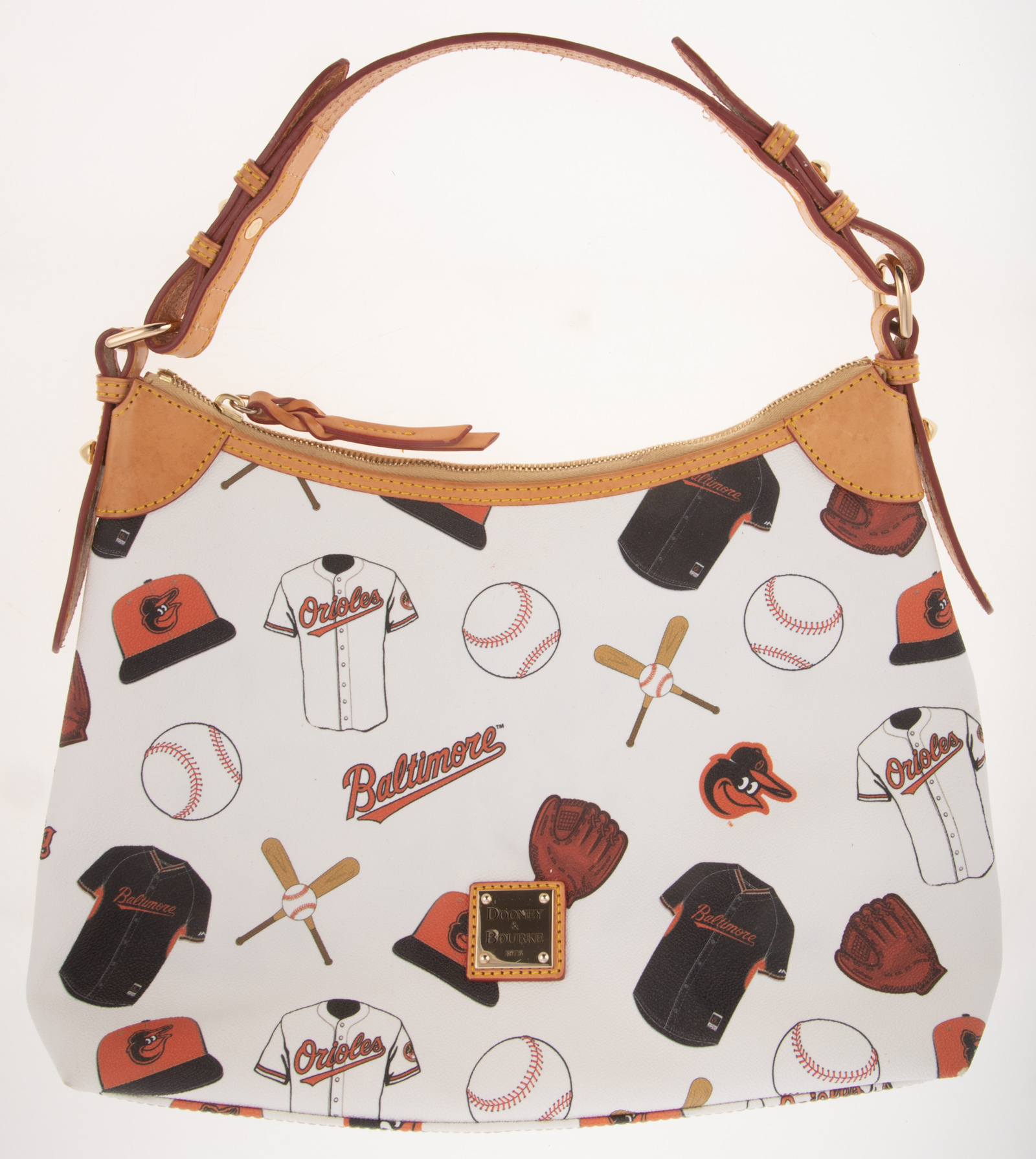 Appraisal: DOONEY BOURKE BALTIMORE ORIOLES CANVAS HANDBAG in H in W