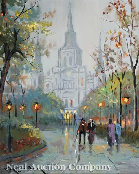 Appraisal: Raymond Scully American New Orleans th c St Louis Cathedral