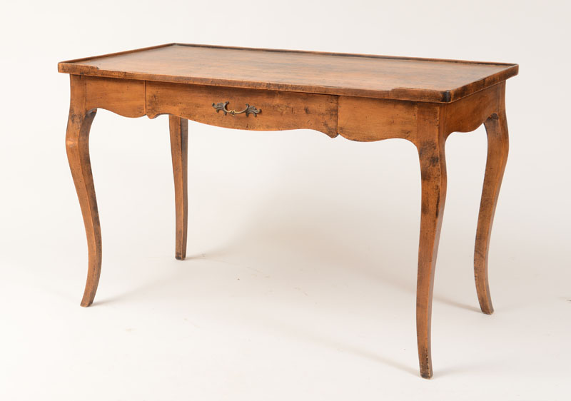 Appraisal: French Provincial Stained Fruitwood Writing Table th Century x x