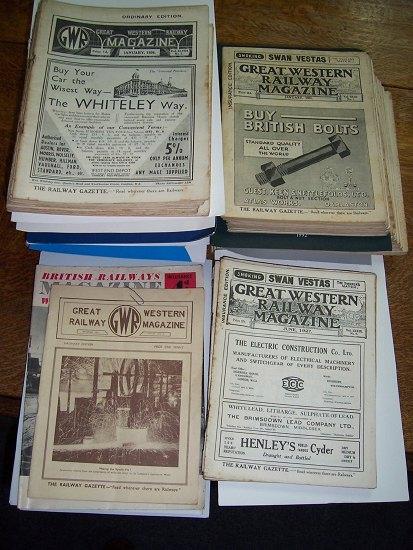 Appraisal: Great Western Railway Magazines a large collection of and examples