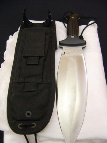 Appraisal: WELLS CREEK KNIFE COMBAT SMATCHET W SHEATH