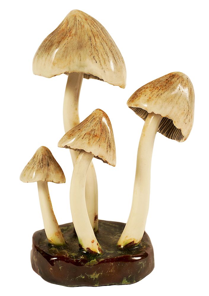 Appraisal: Lorenzen 'Coprinus Insignis' Mushroom High Ernst Alma Lorenzen pottery mushroom