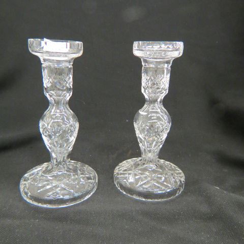 Appraisal: Pair of Waterford Crystal Candlesticks signed excellent