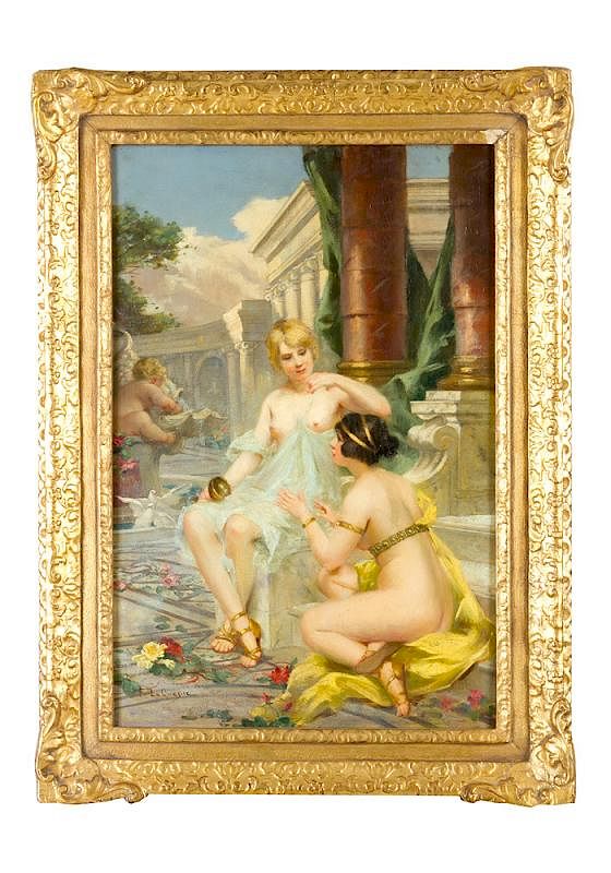 Appraisal: Fernand le Quesne - Fernand le Quesne - allegorical scene