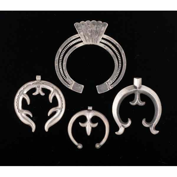 Appraisal: Navajo Silver Naja Pendants Collected by Virginia Doneghy - lot