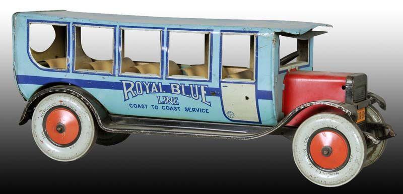 Appraisal: Chein Tin Royal Blue Line Coast to Coast Bus Toy