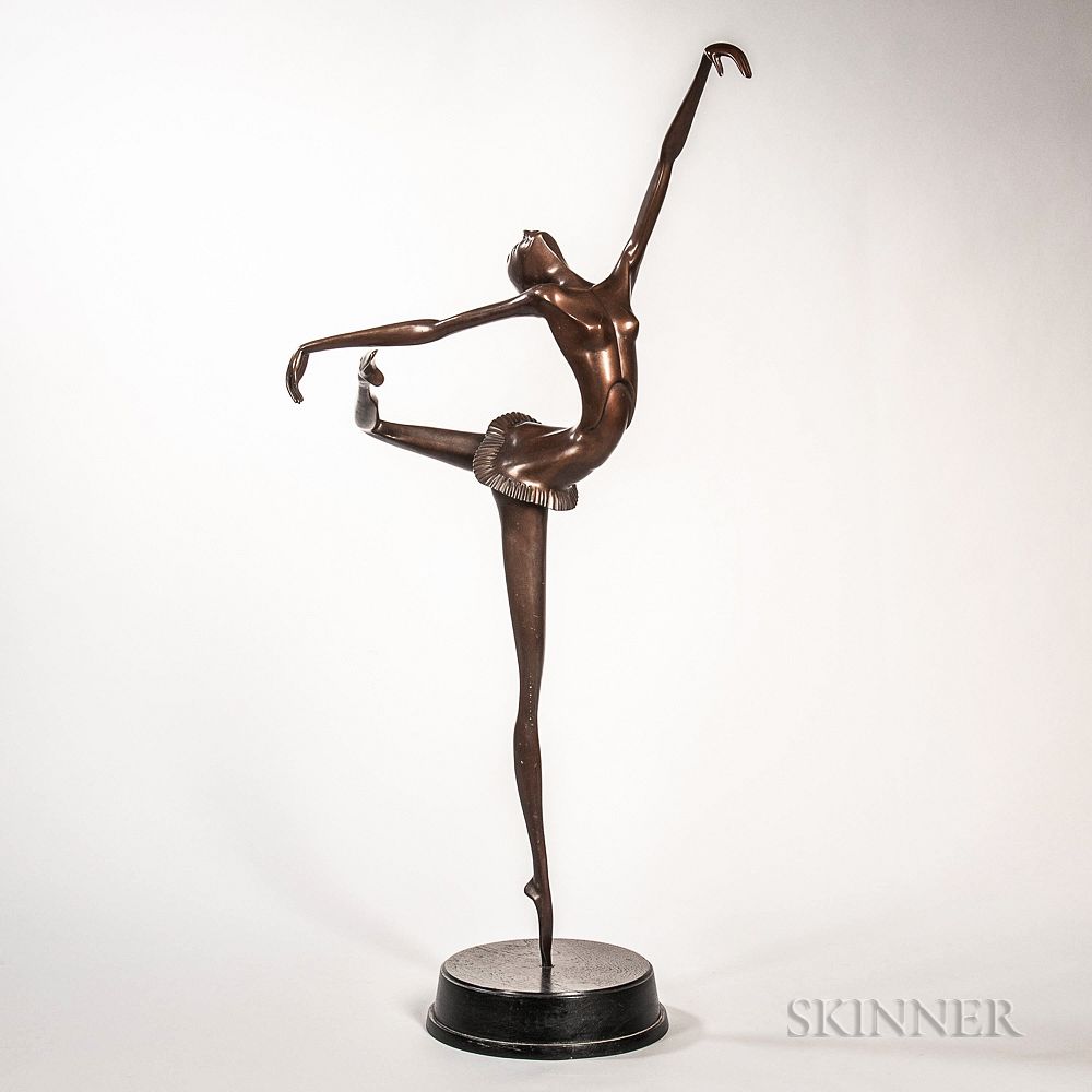 Appraisal: Somchai Hattakitkosol Thai - Bronze Figure of a Dancer Somchai