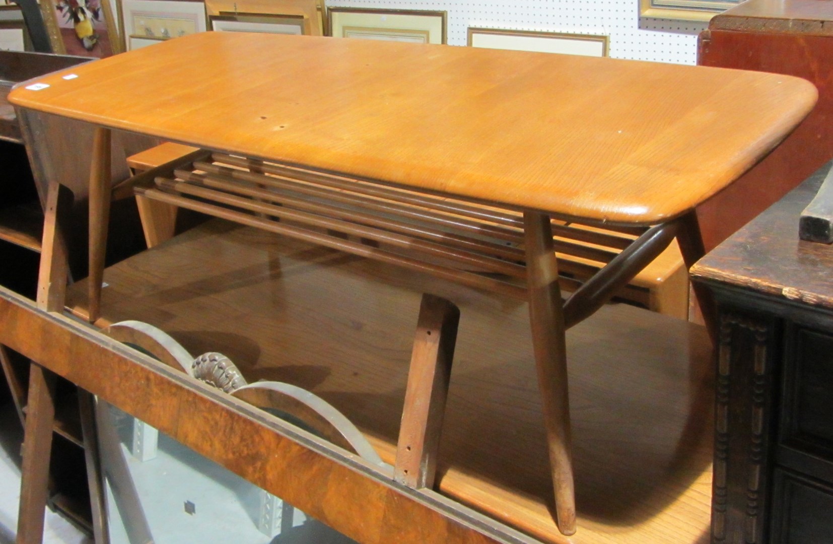 Appraisal: A th century Ercol coffee table