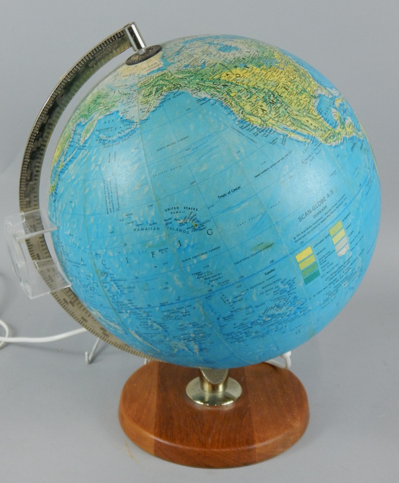 Appraisal: A thC Scan-globe A S Danish terrestrial globe in colours