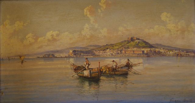 Appraisal: Giuseppe Carelli Italian - Napoli oil on board signed and