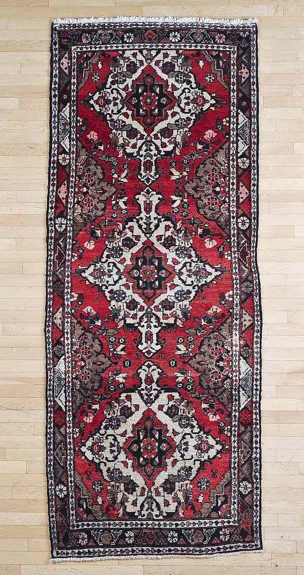 Appraisal: Semi-antique Hamadan runner ' x '