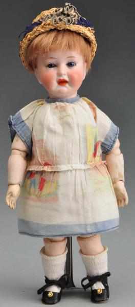 Appraisal: Rare German Character Doll Description German bisque socket head incised