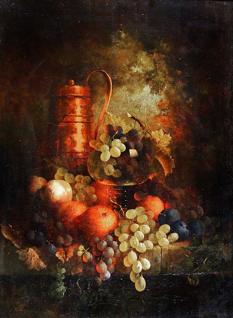 Appraisal: C L LOCKTON Exh Still life - An abundance of