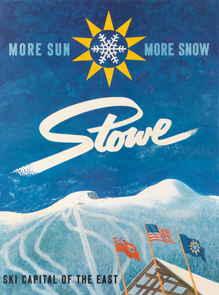 Appraisal: HOWARD KOSLOW - MORE SUN MORE SNOW STOWE x inches