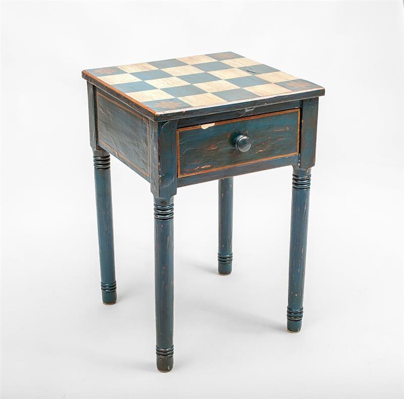 Appraisal: Federal Style Painted Games Table Modern x x in Estimate