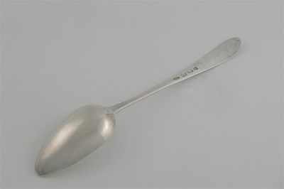 Appraisal: A George III Irish Old English star pattern basting spoon