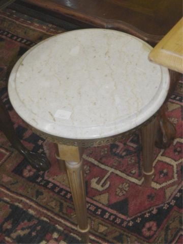 Appraisal: SMALL MARBLE TOP TABLE