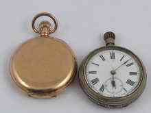 Appraisal: A mixed lot comprising a gold plated Waltham hunter pocket